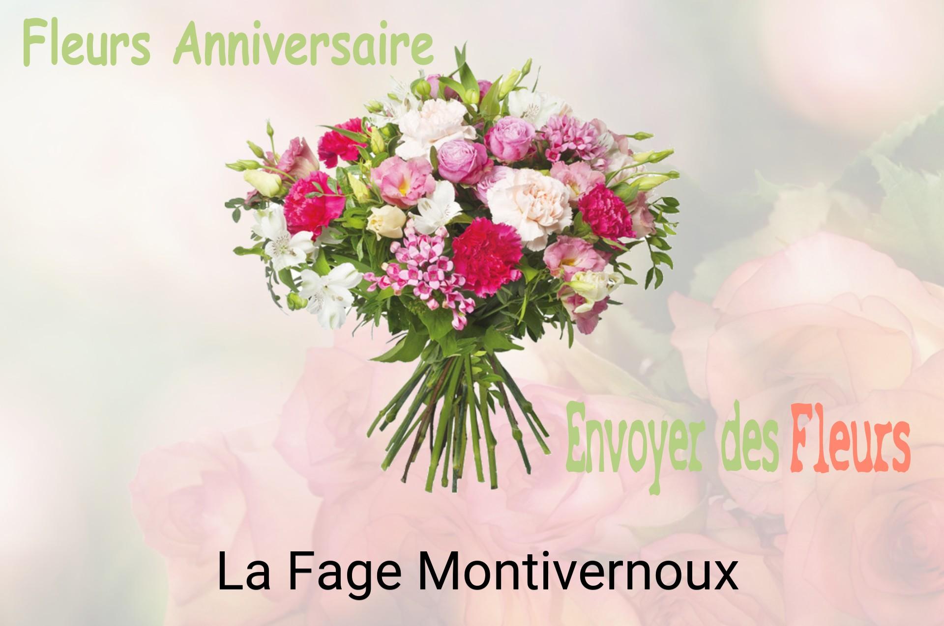 Bouquet de fleurs d’anniversaire livré à La Fage-Montivernoux